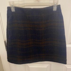 Uniqlo wool blend mini skirt